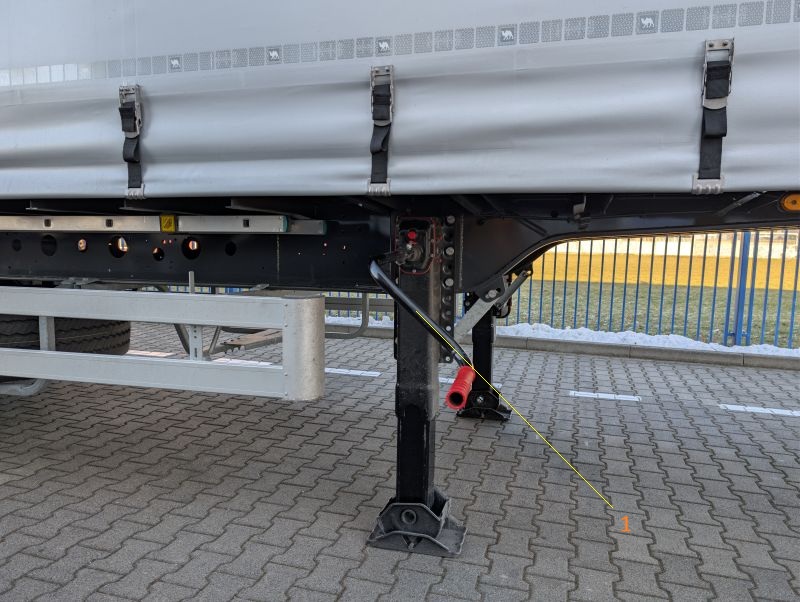 Regulacja wysokości podpór naczepy