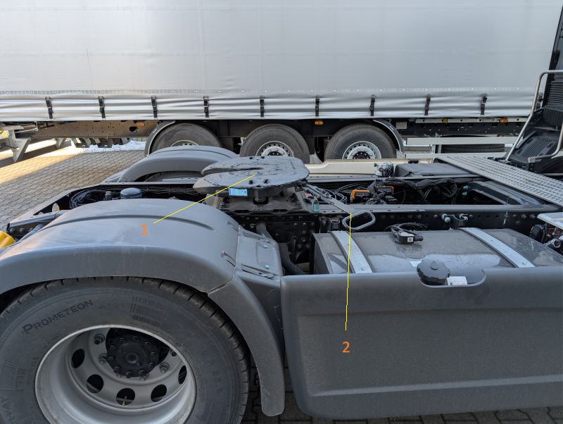 Sprzęg ciągnika siodłowego